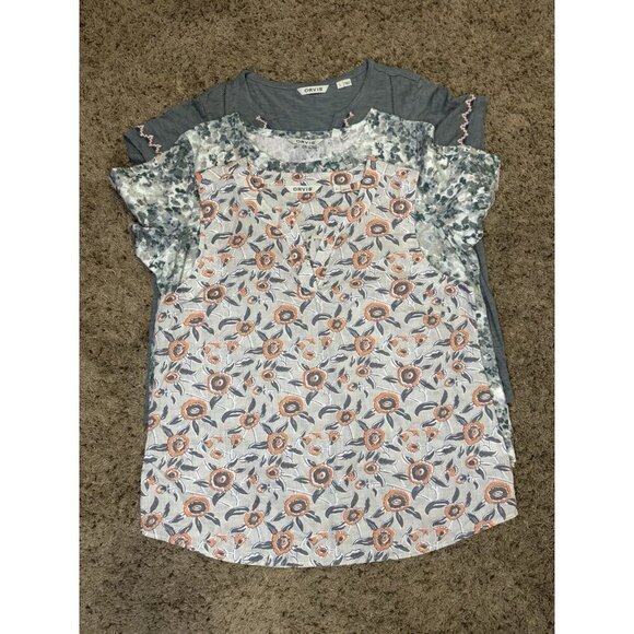 ORVIS Blouse Top Linen Blend Blouse Top Lot Of 3 Casual Summer Lightweight LARGE - Picture 2 of 10